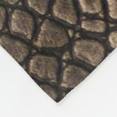 Nah-oben Elegantes Leder: Texturiertes Muster Fleecedecke (Ecke)