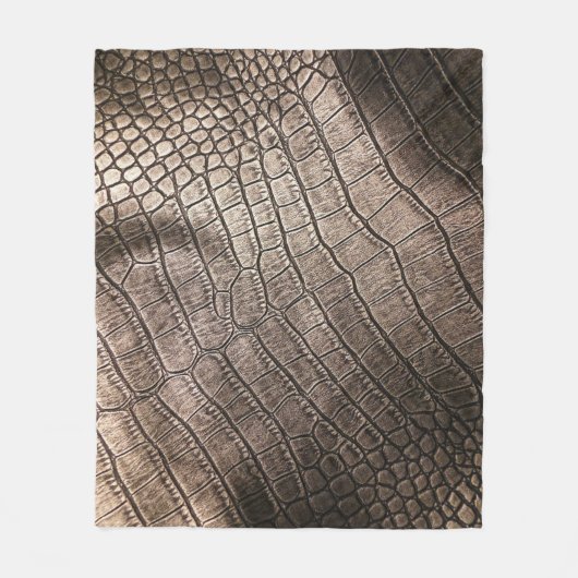 Nah-oben Elegantes Leder: Texturiertes Muster Fleecedecke (Vorderseite)