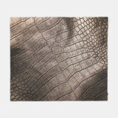 Nah-oben Elegantes Leder: Texturiertes Muster Fleecedecke (Vorderseite (Horizontal))