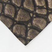Nah-oben Elegantes Leder: Texturiertes Muster Fleecedecke (Ecke)