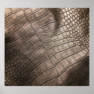 Nah-oben Elegantes Leder: Texturiertes Muster Poster