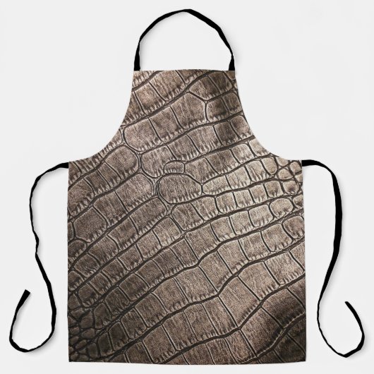 Nah-oben Elegantes Leder: Texturiertes Muster Schürze (Vorderseite)