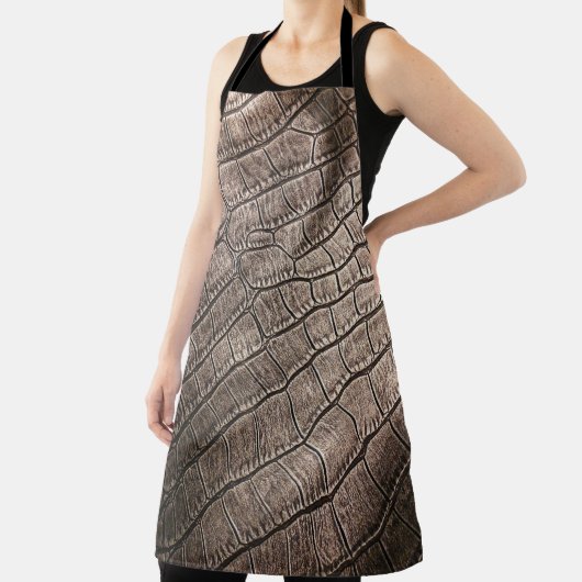 Nah-oben Elegantes Leder: Texturiertes Muster Schürze (InSitu)