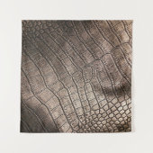 Nah-oben Elegantes Leder: Texturiertes Muster Wandteppich (Vorderseite (Horizontal))