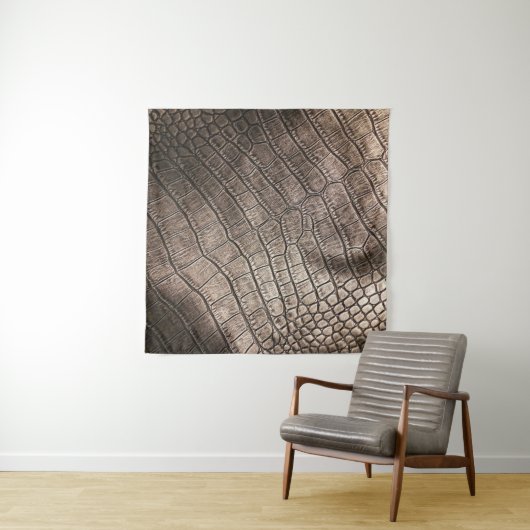 Nah-oben Elegantes Leder: Texturiertes Muster Wandteppich (Beispiel (Horizontal))