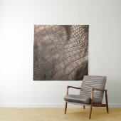 Nah-oben Elegantes Leder: Texturiertes Muster Wandteppich (Beispiel)