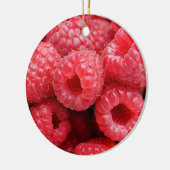 Nah-oben Himbeeren Hintergrund Textur Himbeeren Keramikornament (Links)
