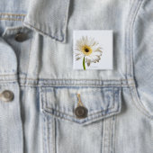 Nah oben vom Gerbera-Blumenkopf Button (Beispiel)