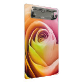 Nah oben von den bunten Rosen-Blumenblättern Mini Klemmbrett (Schrägansicht)