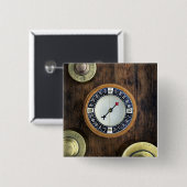 Nah oben von den chinesischen Kompass-und Button (Vorne & Hinten)