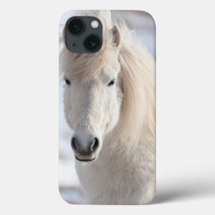 Nah oben von einem weißen isländischen Pferd Case-Mate iPhone Hülle