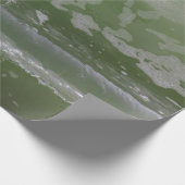 Nah oben von einer Welle Geschenkpapier (Ecke)