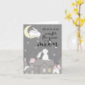 nah oder fern, unter dem gleichen Mond Karte (Gelbe Blume)