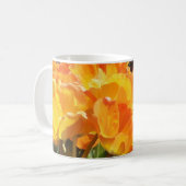 Nah-Orange- und Gelbtulpen Kaffeetasse (Vorderseite Links)