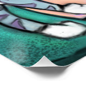 Nah-Strick-Familienposter Poster (Ecke)