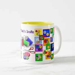 Näh und Rett! Zweifarbige Tasse