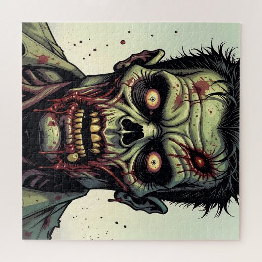 Nah Up a Pop Art Zombie Halloween Puzzle (Horizontal)