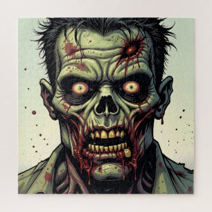 Nah Up a Pop Art Zombie Halloween Puzzle