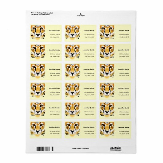 nah-up-Abbildung Adressaufkleber (Vorne)