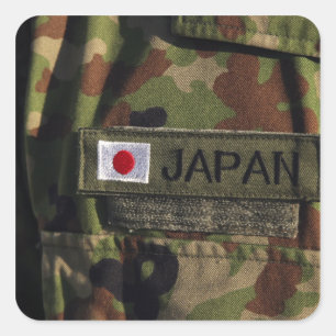 Nah-up-Ansicht 2 Quadratischer Aufkleber