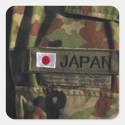 Nah-up-Ansicht 2 Quadratischer Aufkleber (Vorderseite)