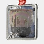 Nah-up-Ansicht eines Feuerwehrmanns Ornament Aus Metall (Links)