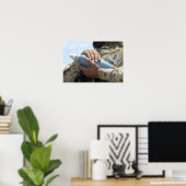 Nah-up-Ansicht eines Soldaten, der eine Munition k Poster (Heimbüro)