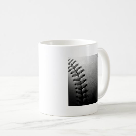 Nah-up-Baseball in Schwarz/Weiß Kaffeetasse (VorderseiteRechts)