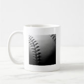 Nah-up-Baseball in Schwarz/Weiß Kaffeetasse (Links)