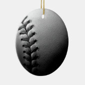 Nah-up-Baseball in Schwarz/Weiß Keramikornament (Rechts)