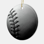 Nah-up-Baseball in Schwarz/Weiß Keramikornament (Links)