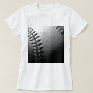 Nah-up-Baseball in Schwarz/Weiß T-Shirt