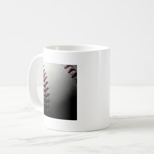Nah-up-Baseball Kaffeetasse (Vorderseite Links)