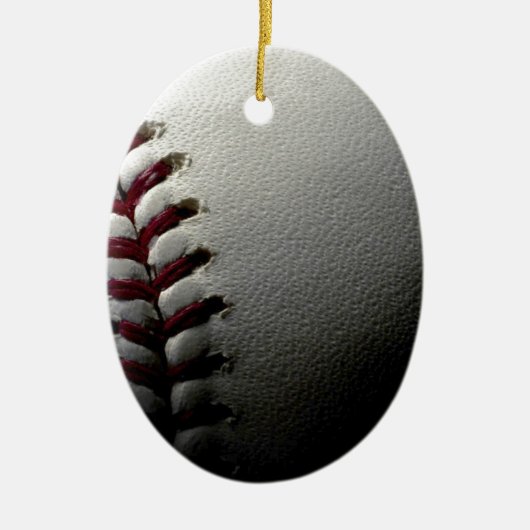 Nah-up-Baseball Keramikornament (Vorne)