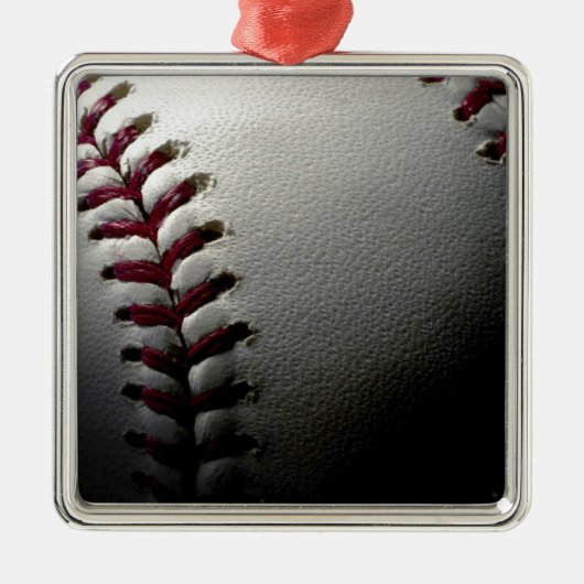 Nah-up-Baseball Ornament Aus Metall (Vorne)