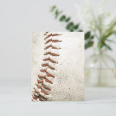 Nah-up-Baseball Postkarte (Stehend Vorderseite)