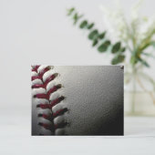 Nah-up-Baseball Postkarte (Stehend Vorderseite)