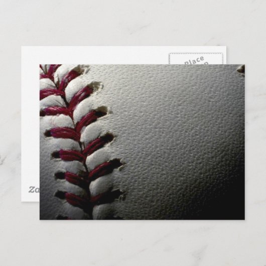 Nah-up-Baseball Postkarte (Vorne/Hinten)