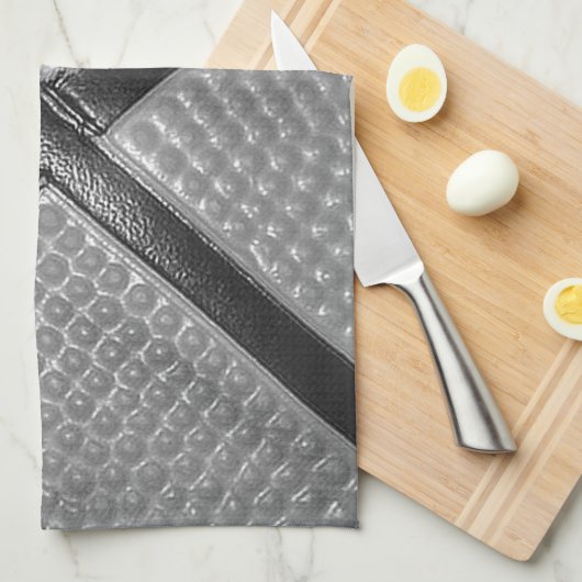 Nah-up-Basketball in Schwarz und Weiß Handtuch (Viertel Falte)