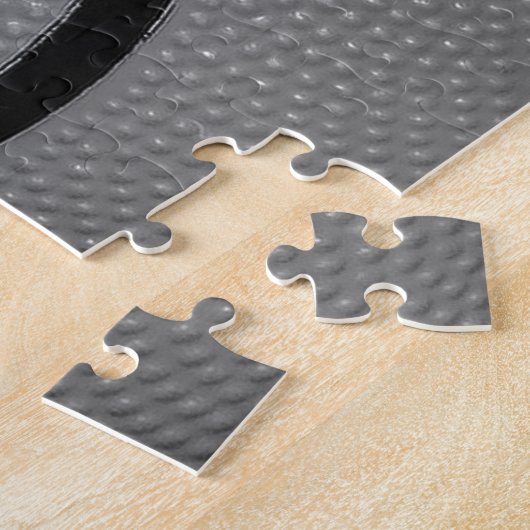 Nah-up-Basketball in Schwarz und Weiß Puzzle (Seite)