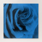 Nah-up blaue rote Rose, Makro-Schönheit. Puzzle (Horizontal)