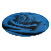 Nah-up blaue rote Rose, Makro-Schönheit. Schneidebrett (Ecke)