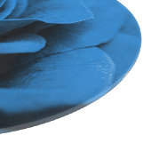 Nah-up blaue rote Rose, Makro-Schönheit. Schneidebrett (Ecke)