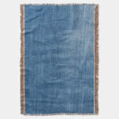 Nah-up Blue Denim Jeans Textur Decke (Vorderseite Vertikal)
