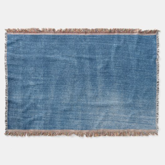 Nah-up Blue Denim Jeans Textur Decke (Vorderseite)