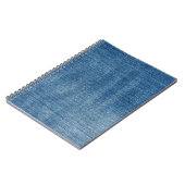 Nah-up Blue Denim Jeans Textur Notizblock (Linke Seite)