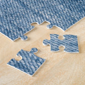 Nah-up Blue Denim Jeans Textur Puzzle (Seite)