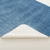 Nah-up Blue Denim Jeans Textur Sherpadecke (3/4)