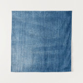 Nah-up Blue Denim Jeans Textur Wandteppich (Vorderseite (Horizontal))
