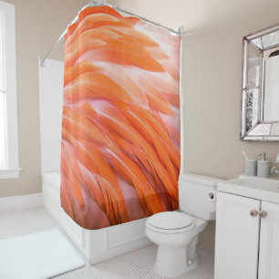 Nah Up Coral und rosa Flamingo Feathers Duschvorhang